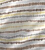 Beige Striped 120 TC Cotton Single Bed Sized Bed Sheets With 1 Pillow Cover