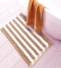 Pink Geometric Microfibre 24x16 Inches Super Soft Bath Mat