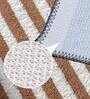 Beige Geometric Microfibre 32x20 Inches Super Soft Bath Mat