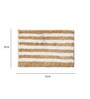 Beige Geometric Microfibre 32x20 Inches Super Soft Bath Mat