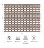 Beige Striped PVC 24x19 Inches Antiskid Shower Bath Mat