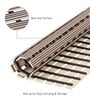 Beige Striped PVC 24x19 Inches Antiskid Shower Bath Mat
