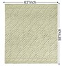 Beige Stripes Wool Hand Tufted Carpet
