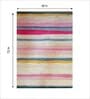 Beige Stripes Wool 4 ft x 6 ft Hand Tufted Carpet