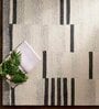 Beige Stripes Wool 5 ft x 7 ft Hand tufted Carpet