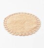 Beige Super Absorbent 100% Cotton Bath Rug