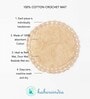 Beige Super Absorbent 100% Cotton Bath Rug