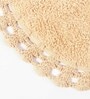 Beige Super Absorbent 100% Cotton Bath Rug
