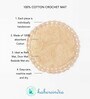 Beige Super Absorbent 100% Cotton Bath Rug
