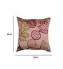 Beige Floral Fabric 16 x 16 Inches Cushion Cover