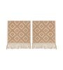 Beige Textured Cotton 1 Seater Sofa Cover