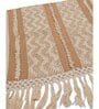 Beige Textured Cotton 1 Seater Sofa Cover