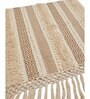 Beige Textured Cotton 1 Seater Sofa Cover