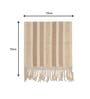 Beige Textured Cotton 1 Seater Sofa Cover