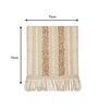 Beige Textured Cotton 1 Seater Sofa Cover