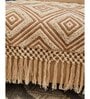 Beige Textured Cotton 1 Seater Sofa Cover