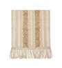 Beige Textured Cotton 1 Seater Sofa Cover