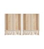 Beige Textured Cotton 1 Seater Sofa Cover