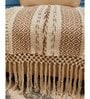 Beige Textured Cotton 1 Seater Sofa Cover