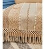 Beige Textured Cotton 1 Seater Sofa Cover