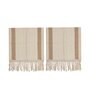 Beige Textured Cotton 1 Seater Sofa Cover