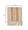 Beige Textured Cotton 1 Seater Sofa Cover