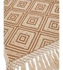 Beige Textured Cotton 1 Seater Sofa Cover