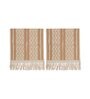 Beige Textured Cotton 1 Seater Sofa Cover