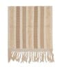 Beige Textured Cotton 1 Seater Sofa Cover