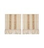Beige Textured Cotton 1 Seater Sofa Cover