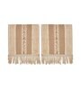 Beige Textured Cotton 1 Seater Sofa Cover