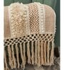 Beige Textured Cotton 2 Seater Sofa Cover