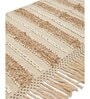 Beige Textured Cotton 2 Seater Sofa Cover