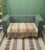 Beige Textured Cotton 2 Seater Sofa Cover