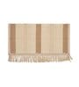 Beige Textured Cotton 2 Seater Sofa Cover
