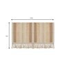 Beige Textured Cotton 2 Seater Sofa Cover