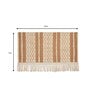 Beige Textured Cotton 2 Seater Sofa Cover