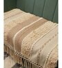 Beige Textured Cotton 2 Seater Sofa Cover