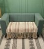 Beige Textured Cotton 2 Seater Sofa Cover