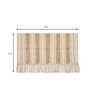 Beige Textured Cotton 2 Seater Sofa Cover