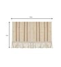 Beige Textured Cotton 2 Seater Sofa Cover