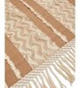 Beige Textured Cotton 2 Seater Sofa Cover