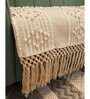 Beige Textured Cotton 2 Seater Sofa Cover