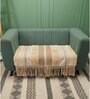Beige Textured Cotton 2 Seater Sofa Cover