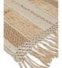 Beige Textured Cotton 2 Seater Sofa Cover