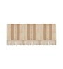 Beige Textured Cotton 3 Seater Sofa Cover