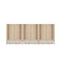 Beige Textured Cotton 3 Seater Sofa Cover