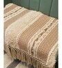 Beige Textured Cotton 3 Seater Sofa Cover