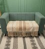 Beige Textured Cotton 3 Seater Sofa Cover