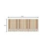 Beige Textured Cotton 3 Seater Sofa Cover